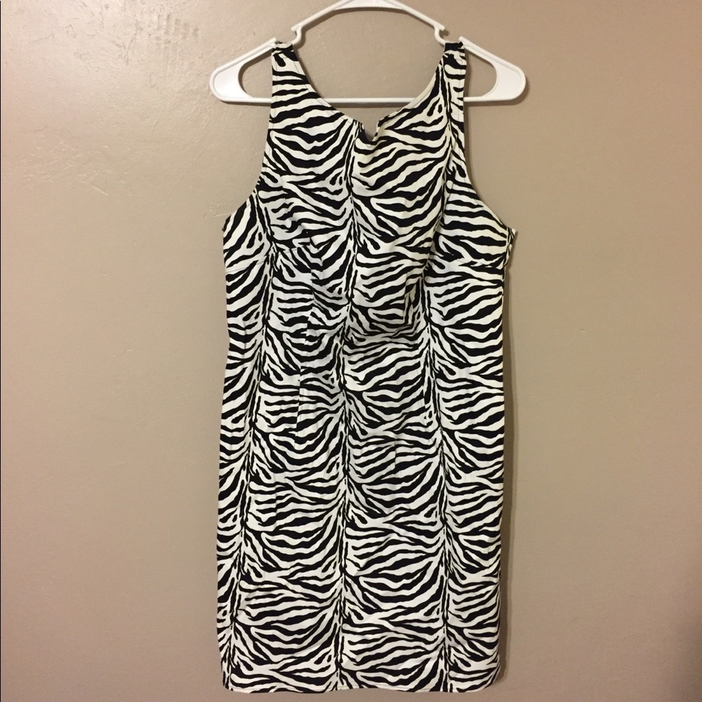 Zebra print dress size 16